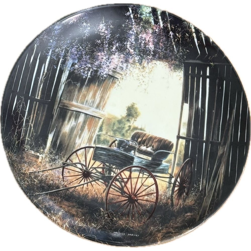 Bradford Exchange Maurice Harvey "The
Spring Buggy"‎ Country Nostalgia Plate